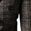 Dolce & Gabbana Brown Plaid Long Sleeve Cropped Coat Jacket