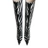 Dolce & Gabbana Black White Zebra Heels High Boots Shoes