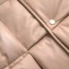 Bottega Veneta Beige Quilted Sleeveless Calf Leather Jacket