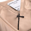 Bottega Veneta Beige Quilted Sleeveless Calf Leather Jacket