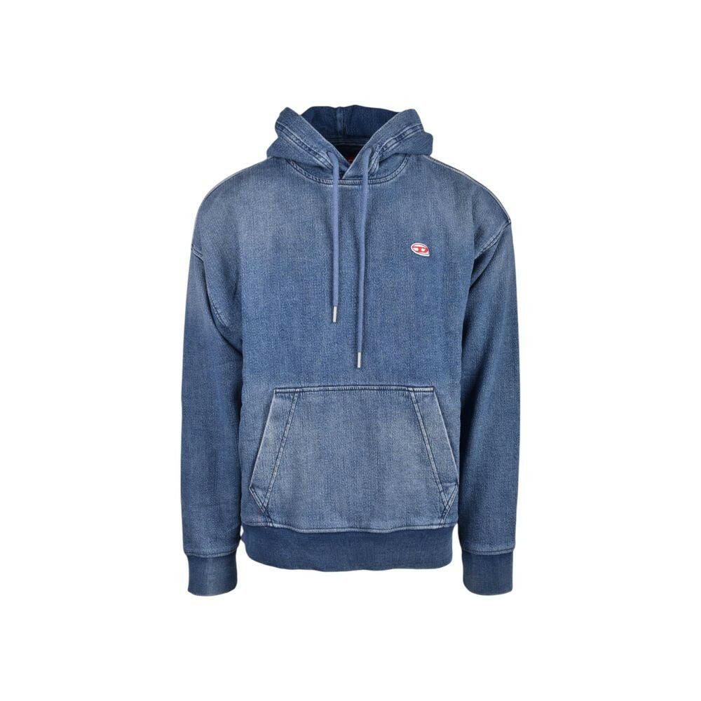 Diesel – Blauer Kapuzenpullover aus Baumwolle