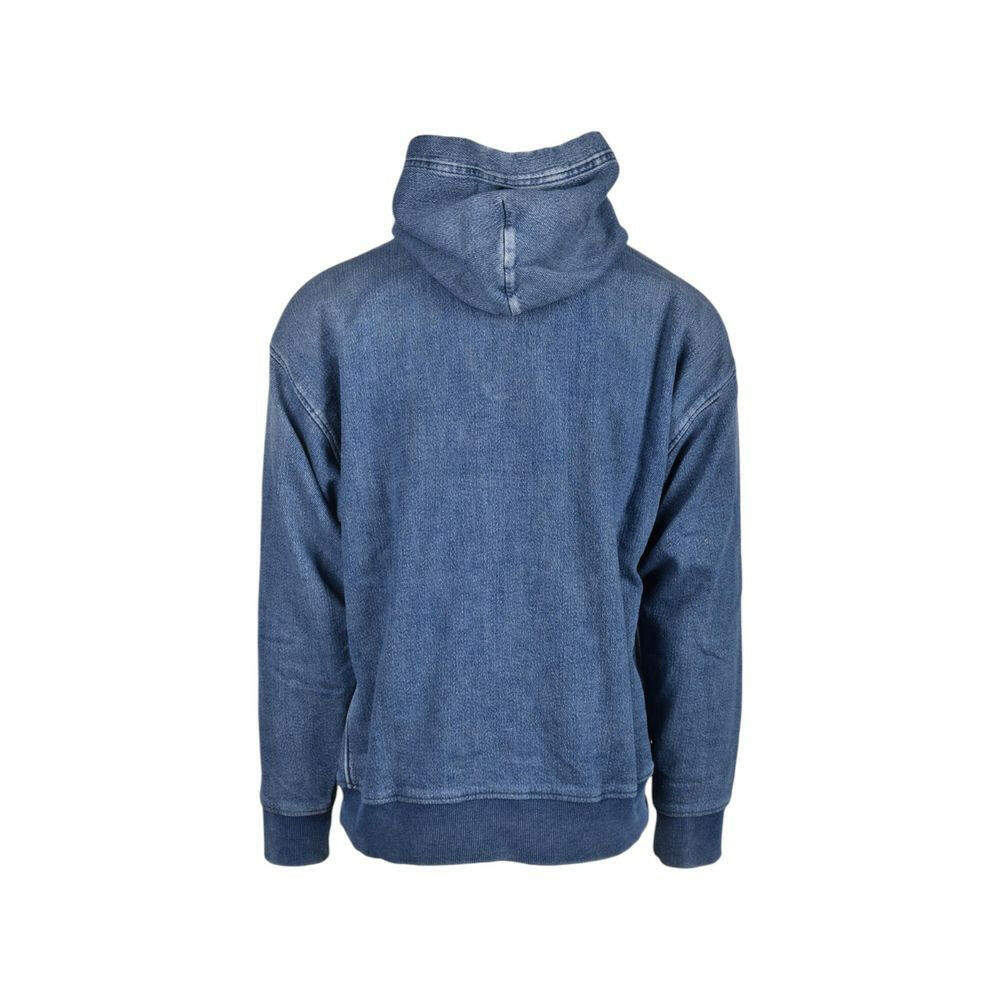 Diesel – Blauer Kapuzenpullover aus Baumwolle