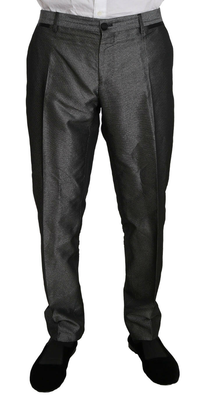 Dolce &amp; Gabbana Grau gemusterter MARTINI 2-teiliger Anzug