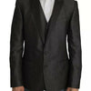 Dolce & Gabbana Gray MARTINI 2 Piece Vest Coat Blazer