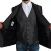 Dolce & Gabbana Gray MARTINI 2 Piece Vest Coat Blazer
