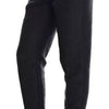 Dolce & Gabbana Black Floral Brocade High Waist Pants