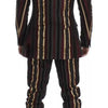 Dolce & Gabbana Multicolor Striped Runway 3 Piece Slim Fit Vest Suit