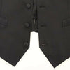 Dolce & Gabbana Black Wool Silk Dress Gilet Jacket Vest
