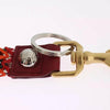 Dolce & Gabbana Multicolor Raffia Leather Clasp Finder Chain Keyring