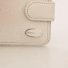 Dolce & Gabbana White Dauphine Leather Condom Case Holder Pocket Wallet