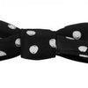 Dolce & Gabbana Black Polka Dots Adjustable Neck Bow Tie