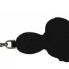 Dolce & Gabbana Silver Leather Dominico Stefano #DGFAMILY Logo Badge Keychain