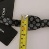 Dolce & Gabbana Black Silk Circles Men Necktie Bow Tie
