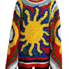 Dolce & Gabbana Multicolor Sun Ruffled Top Blouse Sweater