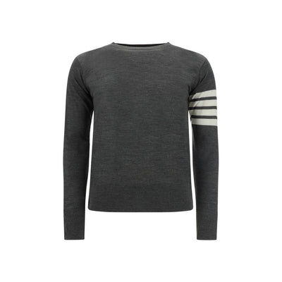 Thom Browne graues Fleece-Sweatshirt