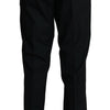 Dolce & Gabbana Black Wool Stretch Dress Trousers Pants