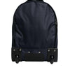 Dolce & Gabbana Blue Red Polyester Kids Back Pack Wheel Suitcase Bag