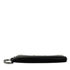 Dolce & Gabbana Black Nylon Logo Plaque Keyring Pouch Clutch Bag