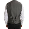 Gilet formel Dolce &amp; Gabbana Sleek Bronze et Gris Slim Fit
