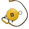 Dolce & Gabbana Yellow Round Leather DG Logo Coin Purse Lanyard Wallet