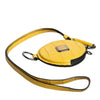 Dolce & Gabbana Yellow Round Leather DG Logo Coin Purse Lanyard Wallet