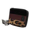 Dolce & Gabbana Multicolor Leopard Leather DG Bifold Card Holder Wallet
