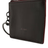 Dolce & Gabbana Brown Calfskin Leather DG Logo Card Holder Wallet