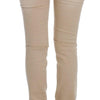 Cavalli Beige Wash Slim Fit Cotton Stretch Jeans