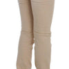 Cavalli Beige Wash Slim Fit Cotton Stretch Jeans