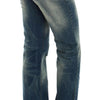 Cavalli – Blaue Jeans mit niedriger Taille aus Baumwolle