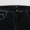 Cavalli Blue Cotton Stretch Baggy Relax Jeans