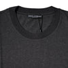 Dolce &amp; Gabbana – Dunkelgraues T-Shirt mit Rundhalsausschnitt und kurzen Ärmeln