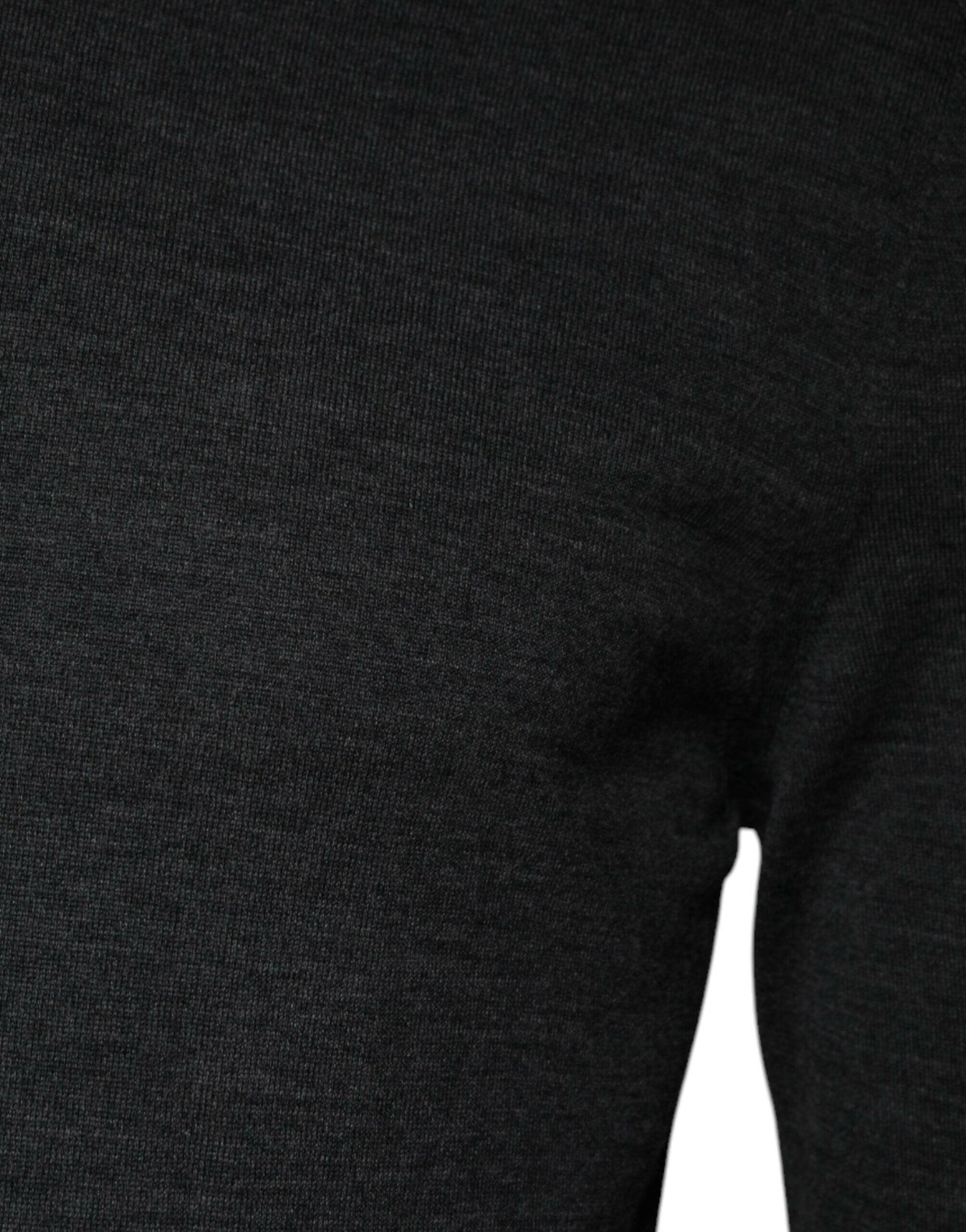 Pull à col roulé en laine grise Dolce &amp; Gabbana