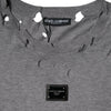 Dolce & Gabbana Gray Logo Crew Neck Short Sleeves T-shirt