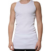 Dolce & Gabbana White Cotton Sleeveless Round Neck Tank T-shirt