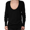 Pull col rond en laine noire Dolce &amp; Gabbana