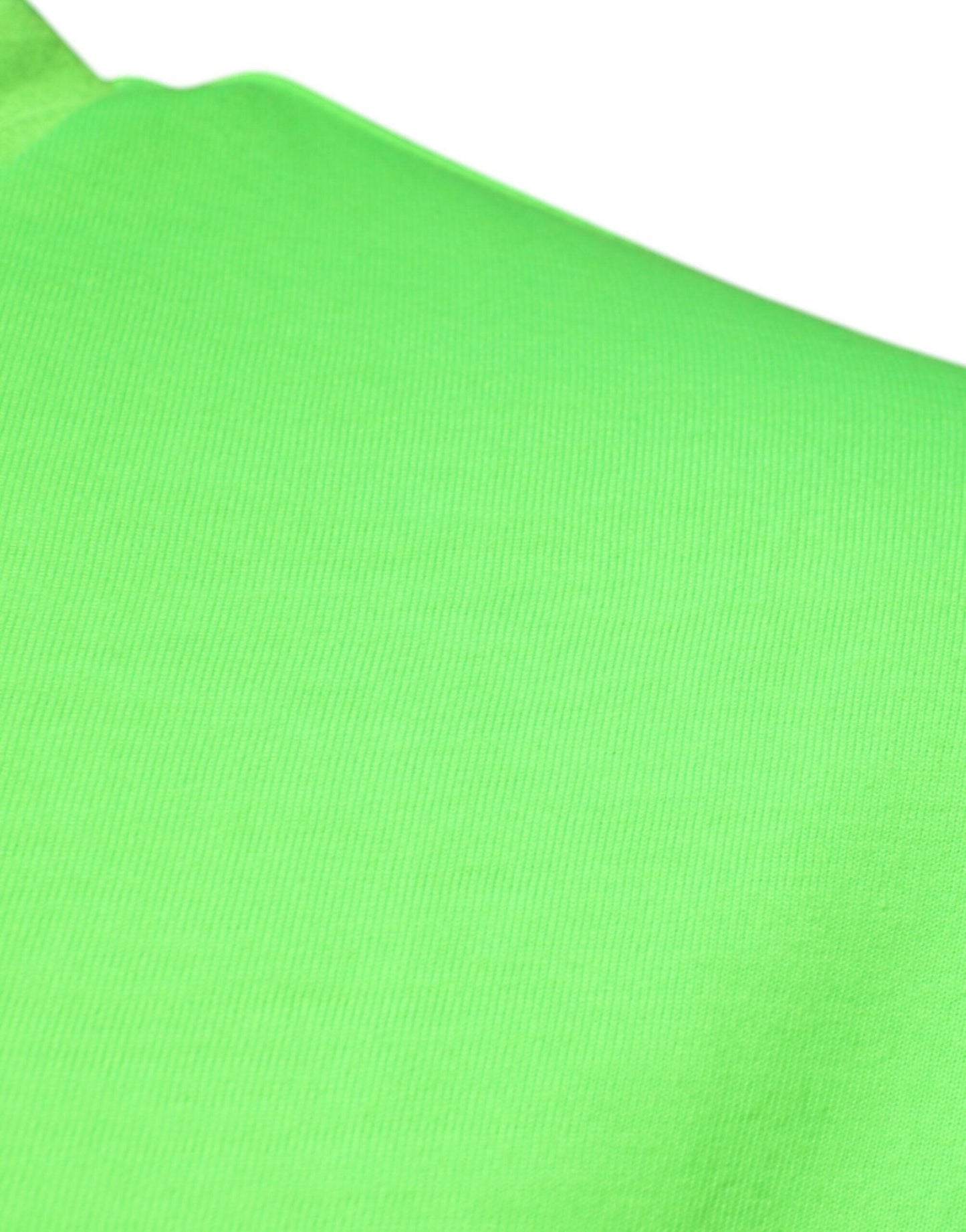 Dolce &amp; Gabbana – Grünes T-Shirt aus Polyester mit Rundhalsausschnitt und Logo