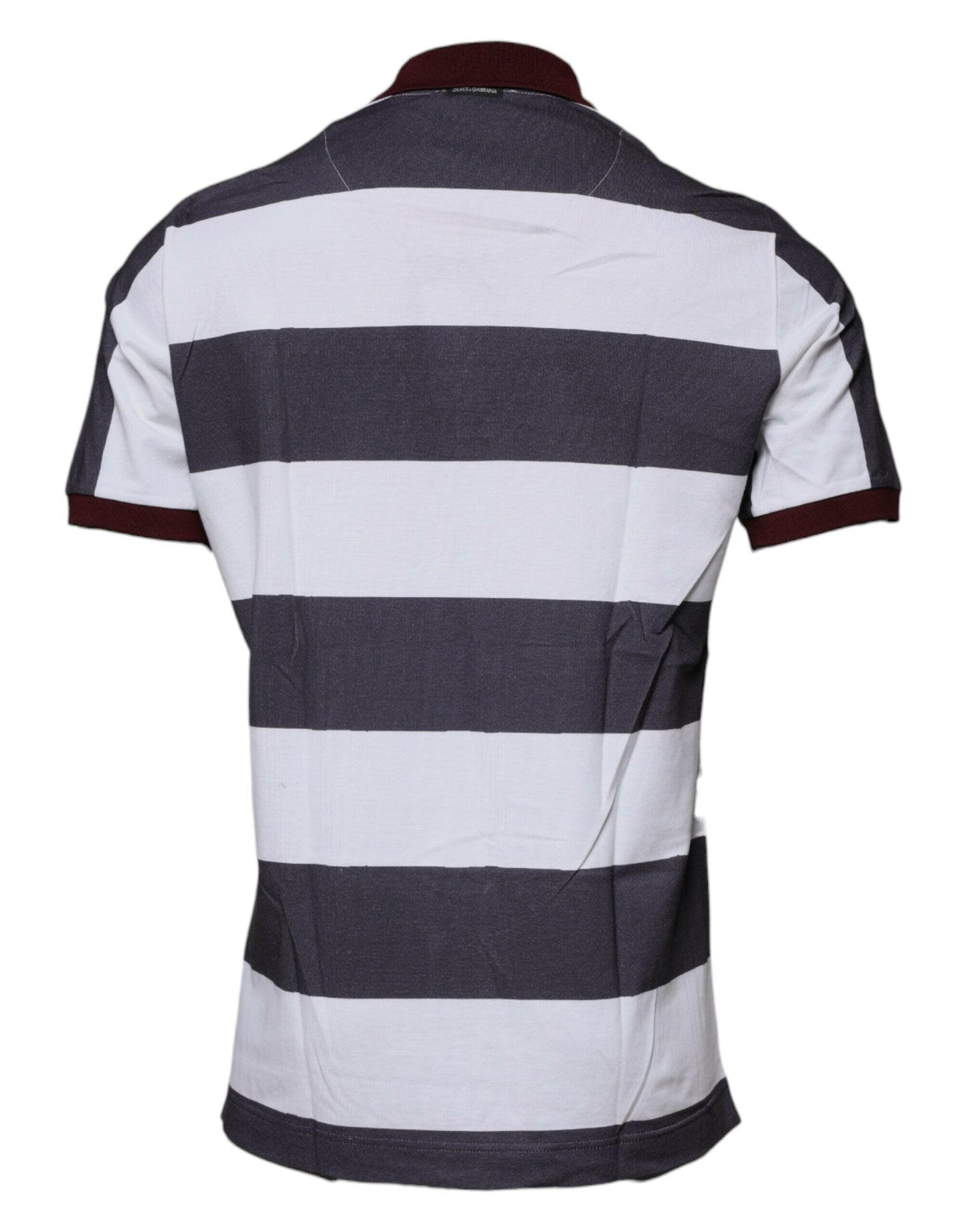 Dolce &amp; Gabbana – Poloshirt mit mehrfarbigem Grafikkragen