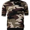 Dolce &amp; Gabbana – Mehrfarbiges Poloshirt mit Camouflage-Kragen