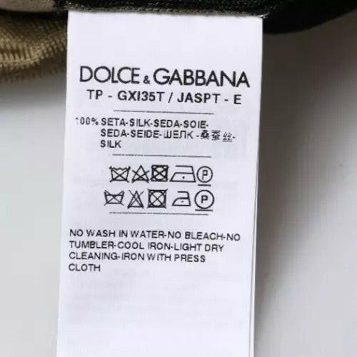 Dolce &amp; Gabbana – Mehrfarbiges Poloshirt mit Camouflage-Kragen