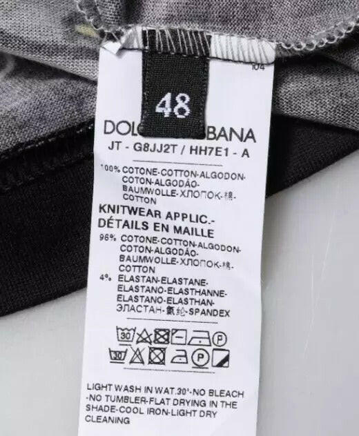 T-shirt ras du cou noir Dolce &amp; Gabbana Année du Cochon 2019