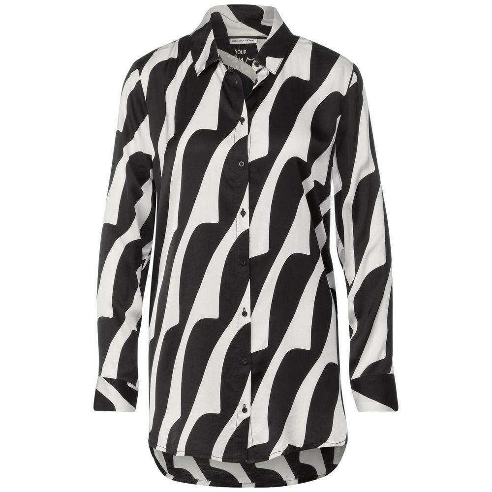 Street One Black And White Viscose Blouse