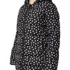 Dolce & Gabbana Black Polyester Hooded Reversible Jacket