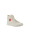 Comme des Garçons Play x Converse Weiße High-Top-Sneaker aus Gummi