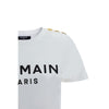 Balmain White Cotton T-Shirt