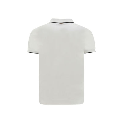ZEGNA Weißes Elastan-Poloshirt