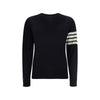 Thom Browne blaues Fleece-Sweatshirt