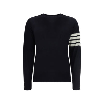 Thom Browne Blue Fleece Wool Sweatshirt