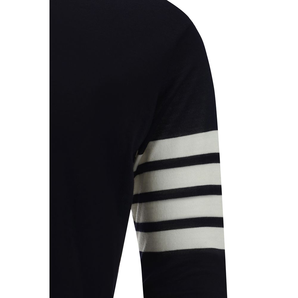 Thom Browne blaues Fleece-Sweatshirt