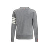 Graue Fleece-Strickjacke von Thom Browne